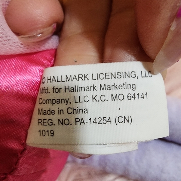 HALLMARK purple unicorn plush 14" - Picture 5 of 7